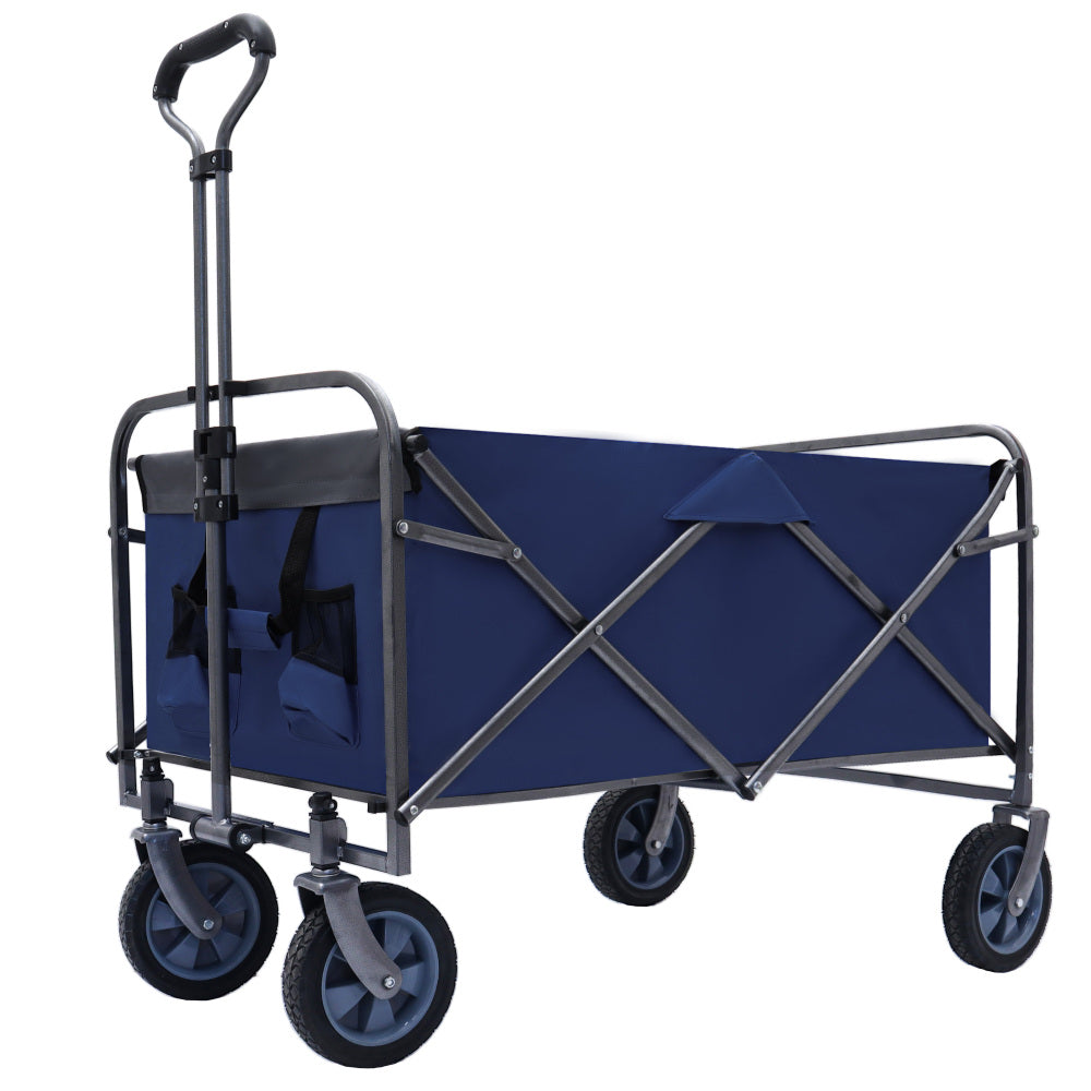 Outdoor Garden Multipurpose Micro Collapsible Beach Trolley Cart Camping Folding Wagon