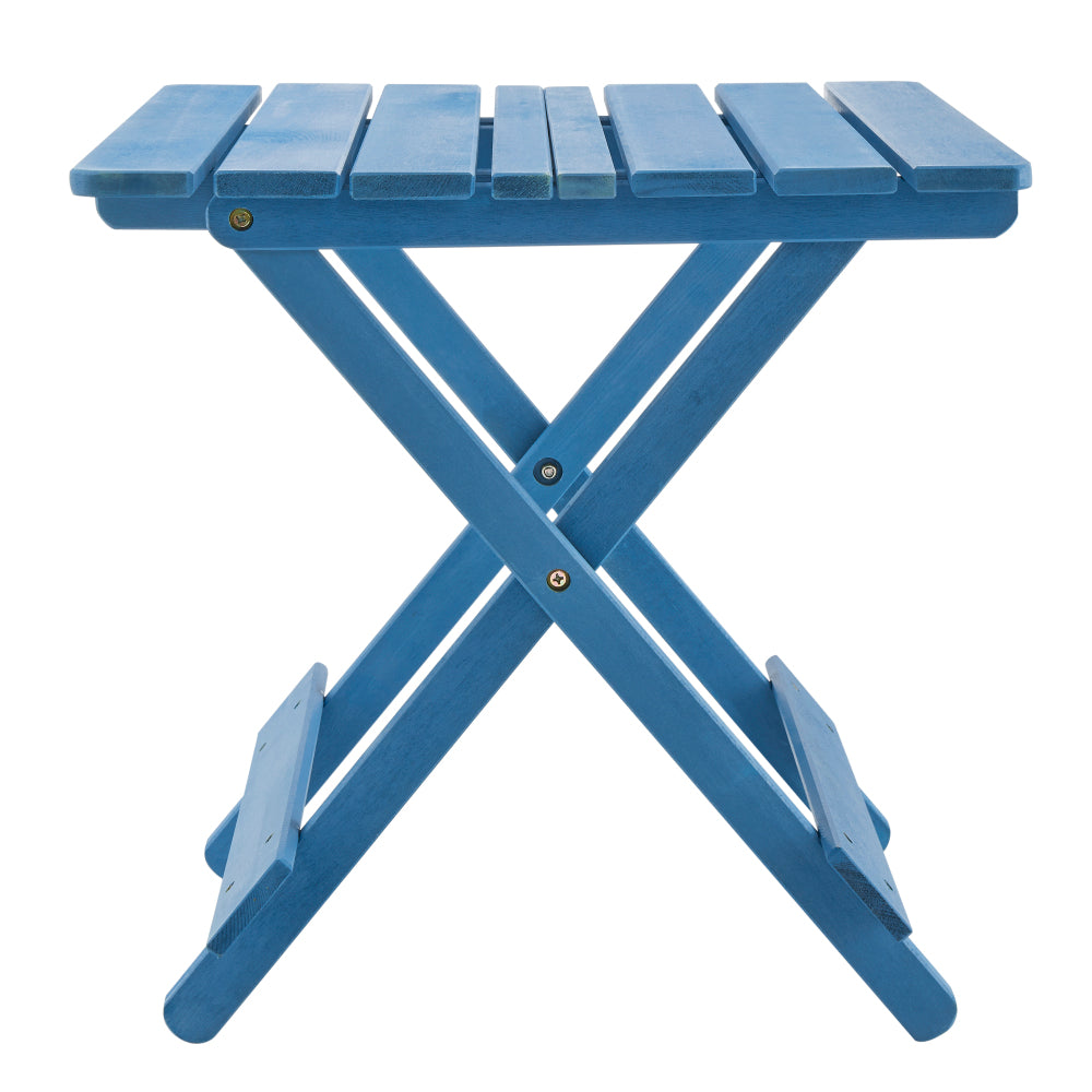Folding Square Table Patio Outdoor solid wood Table for Backyard, Balcony, Portable Design Space-Saving Natural Wood Color