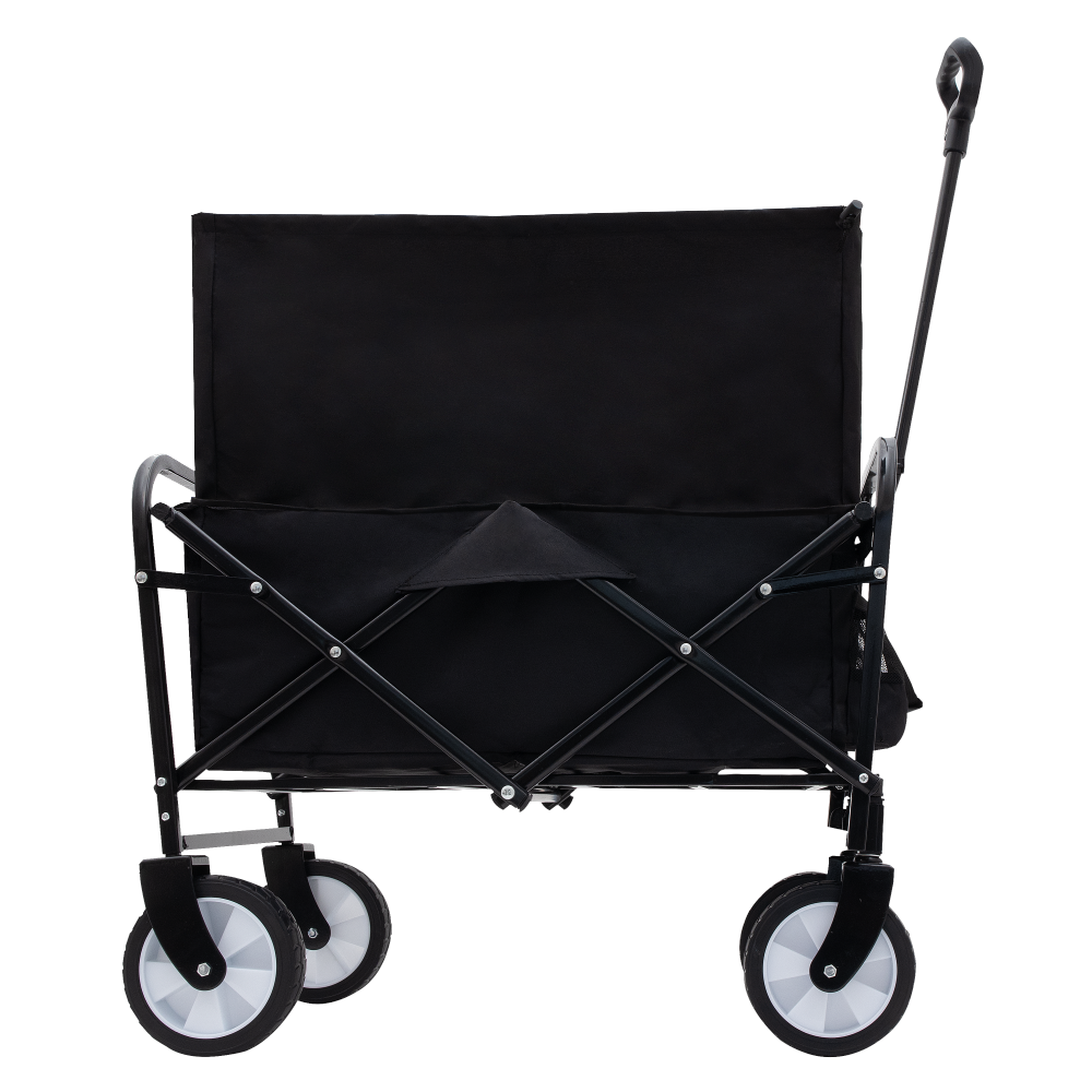 Minimeetall Extention ExCollapsible Foldable Wagon Cart Beach Wagon Heavy Duty Utility Cart Utility Wagon Grocery Cart for for Camping Shopping Sports Gardeing Fishing Supports 225lbs Black
