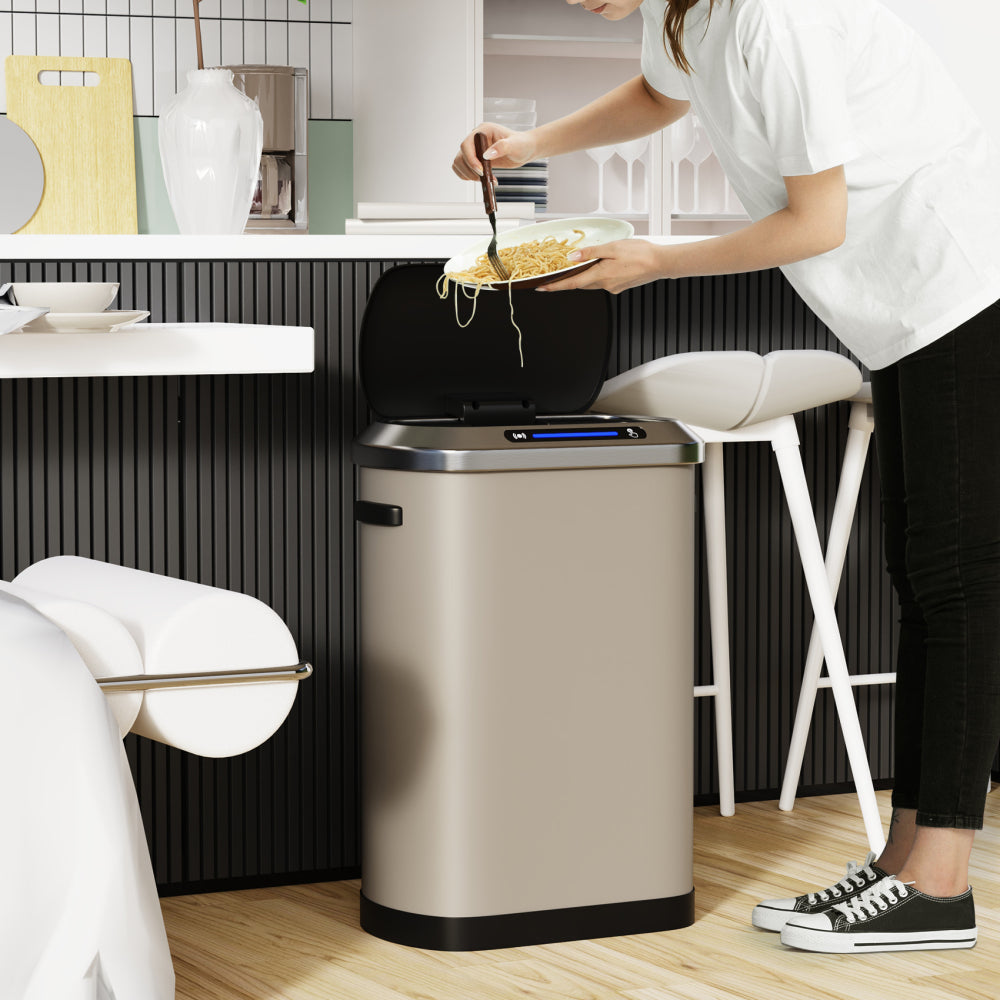 50L Smart automatic Trash Cans - Full Intelligent Sensor - LIGHT GREY