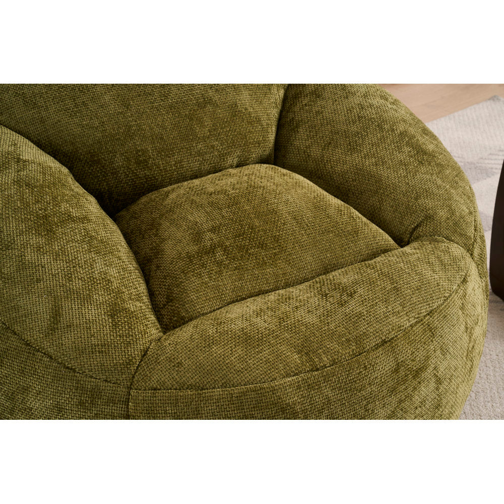 Foam Bean Bag Chairs for Adults/Teens with Filling,Bean Bag Lazy Sofa with Ultra Soft Chenille Cover, Bean Bag,Indoor & Outdoor