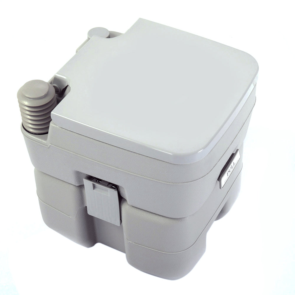 5.3 Gallon Flush Outdoor Indoor Travel Camping Portable Toilet for Car, Boat, Caravan, Campsite, Hospital