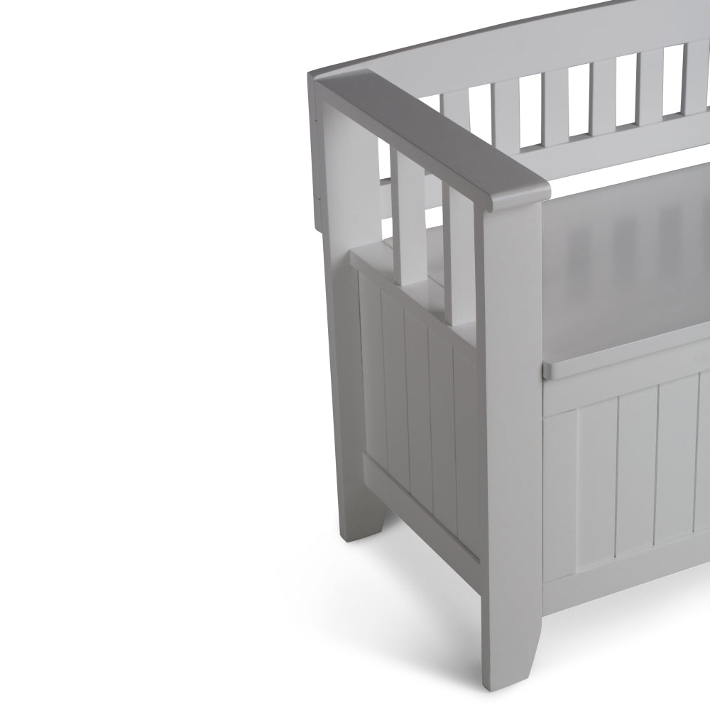 Acadian - Entryway Storage Bench - White