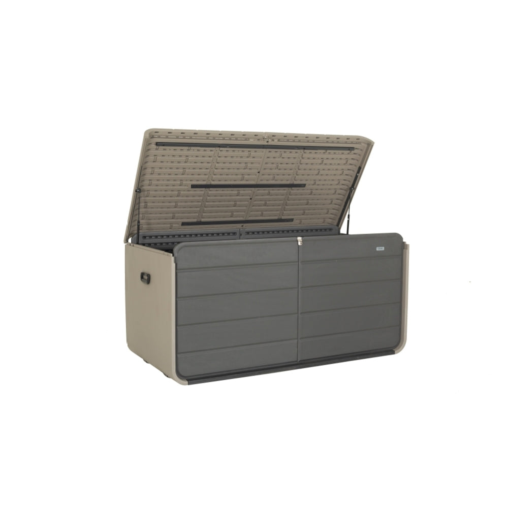 200 Gallon Outdoor Storage Deck Box Waterproof, Large Patio Storage Bin for Outside Cushions, Throw Pillows, Garden Tools, Lockable (Dark Gray)