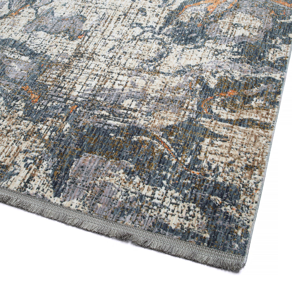 Modern, Abstract, Cut Pile 1'10" x 2'6" Rectangle Throw Rug