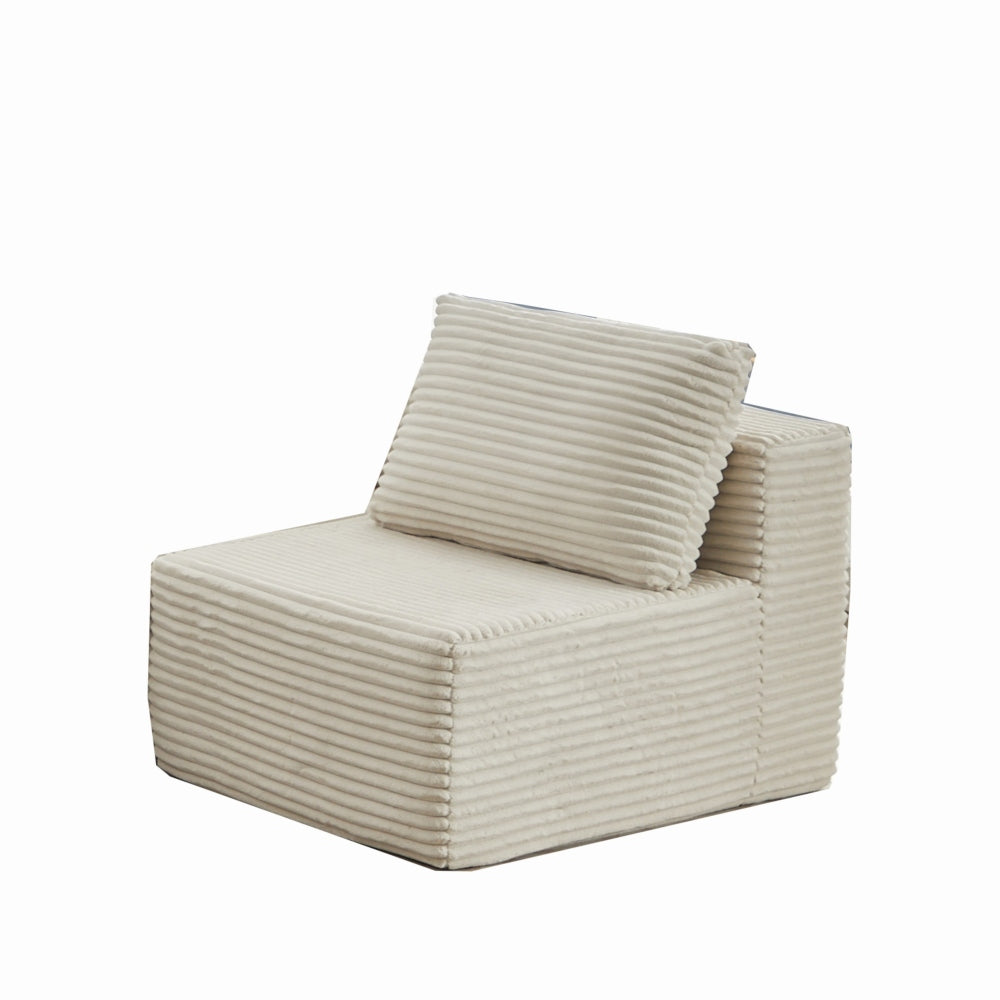 Modular Sectional Couches for Living Room: Single Seat (Black),Can extend an L-shaped sofa or transform it into a U-shaped sofa.