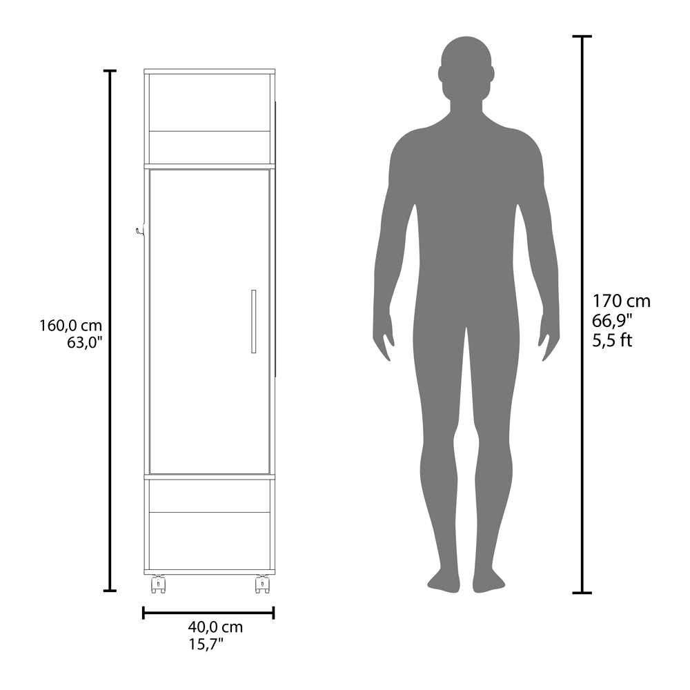 Wardrobe Boston, Bedroom, Black