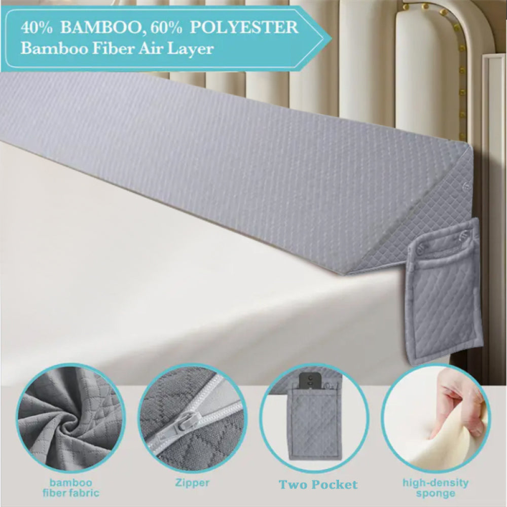 Gray air layer wedge pillow 99*24.5*15cm 250g air layer fabric Two pockets