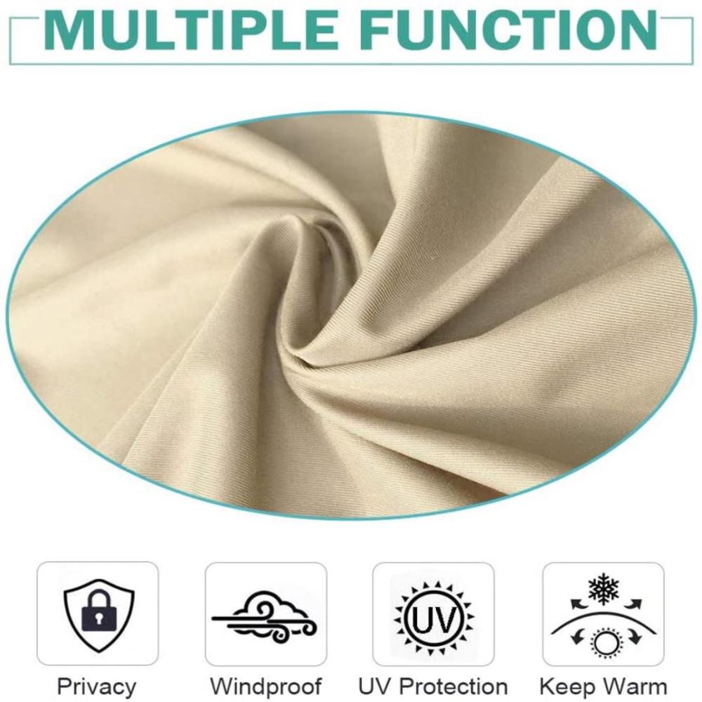 1 pack Blackout Waterproof Indoor/Outdoor Tab Top Curtain Panel