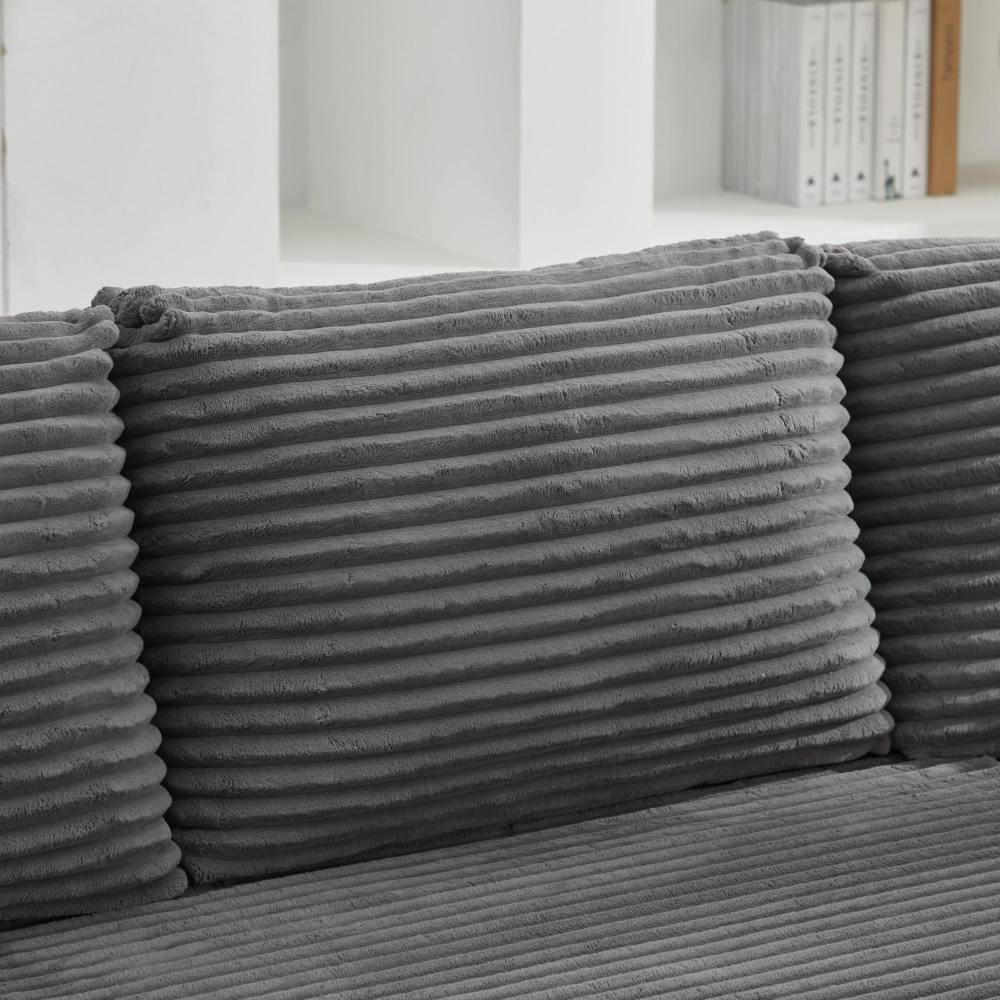 Modular Sectional Couches for Living Room: Left Facing Chaise Longue (Gray) ,SF502DGY