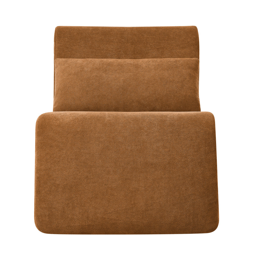 Bean Bag Chair, Lazy Floor Sofa Couch for Adults and Kids, Fireside Chair with Ergonomic Design, Memory Foam Lounge Chair for Living Room Bedroom, Office, Orange