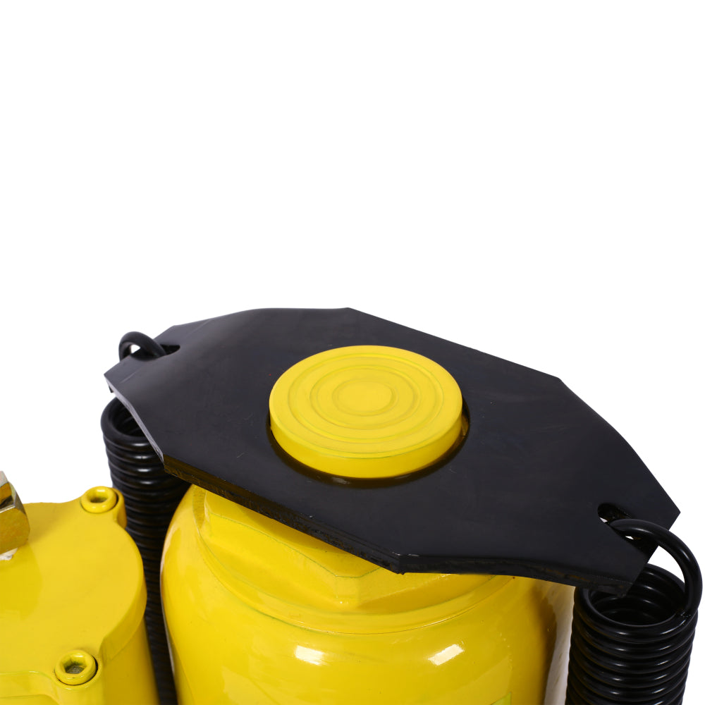 Air Hydraulic Bottle Jack, 32 Ton/70550 LBS All Welded Bottle Jack, 10-16.3 inch Lifting Range, Manual Handle and Air Pump, for Car, Pickup, Truck, RV, Auto Repair, Industrial Engineering ,Yellow
