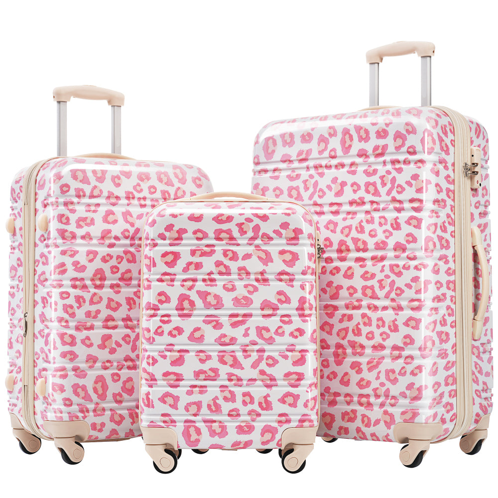 3 Piece Luggage Set Hardside Spinner Suitcase with TSA Lock 20" 24' 28" Available