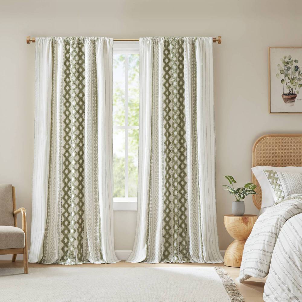 Burnout Printed Curtain Panel(Only 1 Pc Panel)