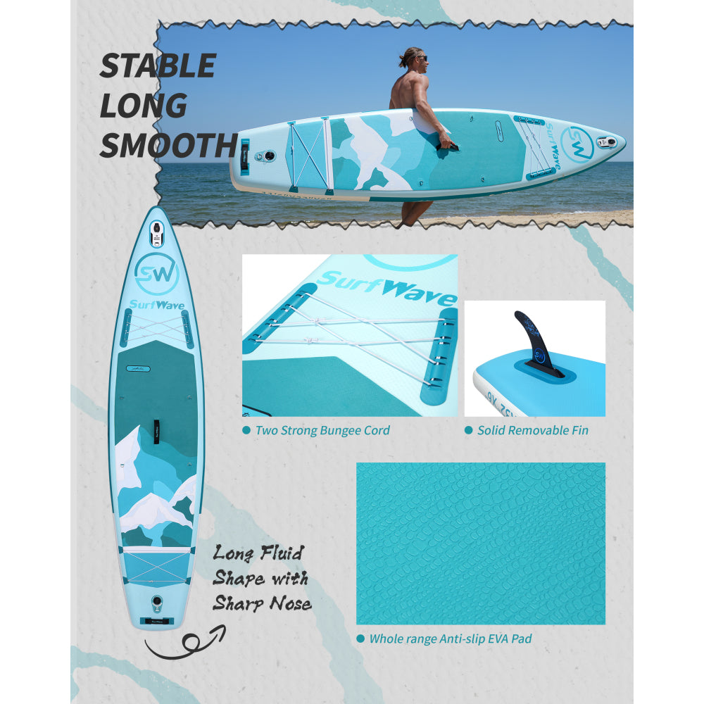 Inflatable Stand Up Paddle Board 11'x34"x6" With Accessories