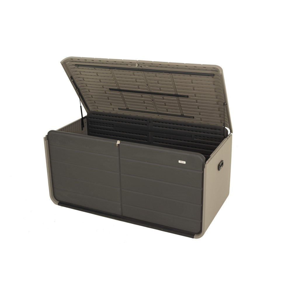 200 Gallon Outdoor Storage Deck Box Waterproof, Large Patio Storage Bin for Outside Cushions, Throw Pillows, Garden Tools, Lockable (Dark Gray)