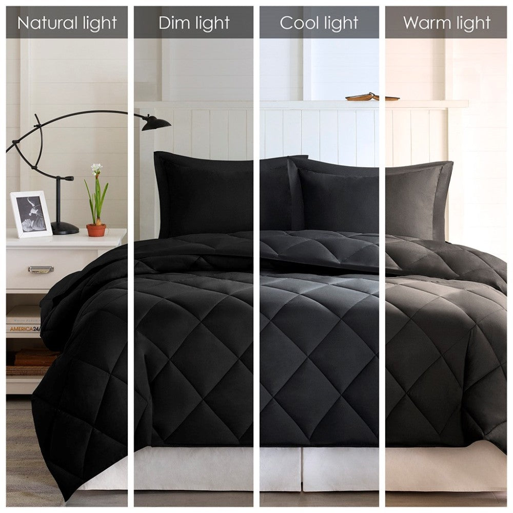 Twin/Twin XL 3M Scotchgard Diamond Quilting Reversible Down Alternative Comforter Set
