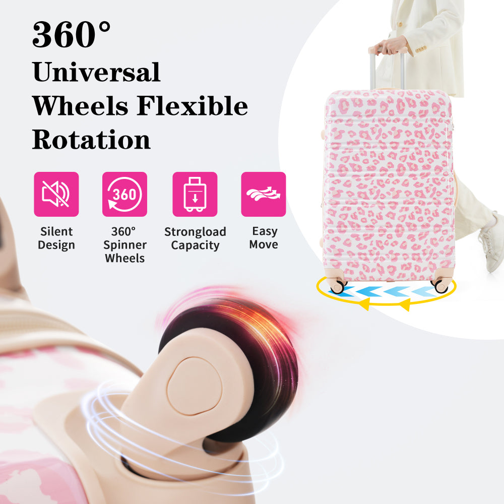 Hardshell Luggage Sets 3 pcs Spinner Suitcase with TSA Lock Lightweight-20"+24"+28" Luggages