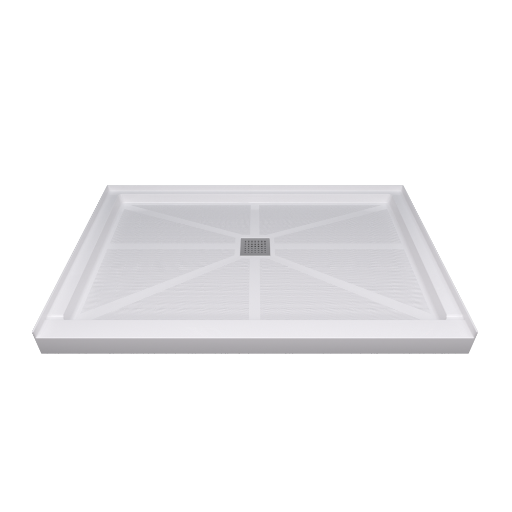 Glasstone shower base SMC solid white finish 6034