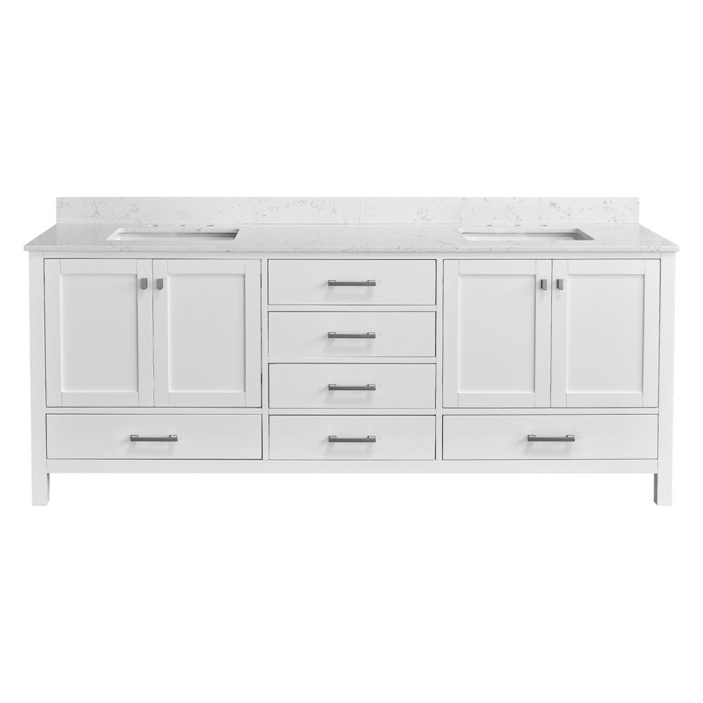 60'' Bathroom Vanity, Freestanding Vanity Top with Single basin Solid Wood Frame Bathroom Storage Cabinet