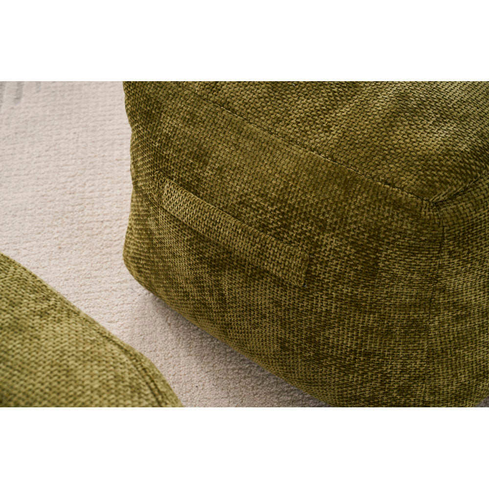 Foam Bean Bag Chairs for Adults/Teens with Filling,Bean Bag Lazy Sofa with Ultra Soft Chenille Cover, Bean Bag,Indoor & Outdoor