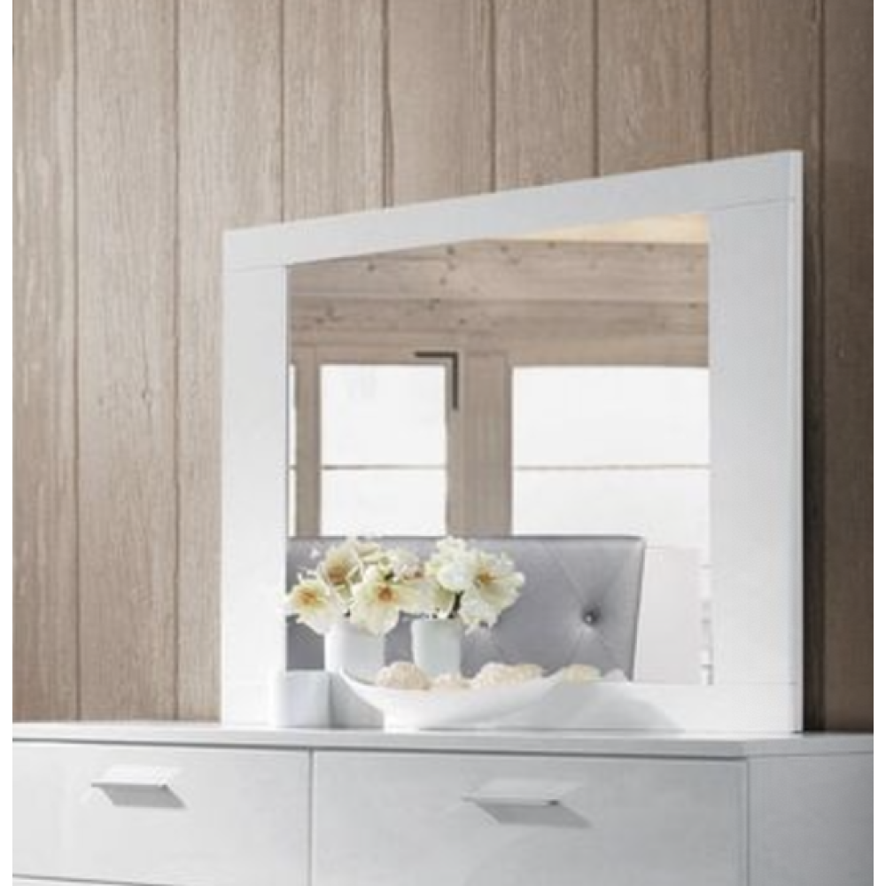 Lorimar White Finish Mirror