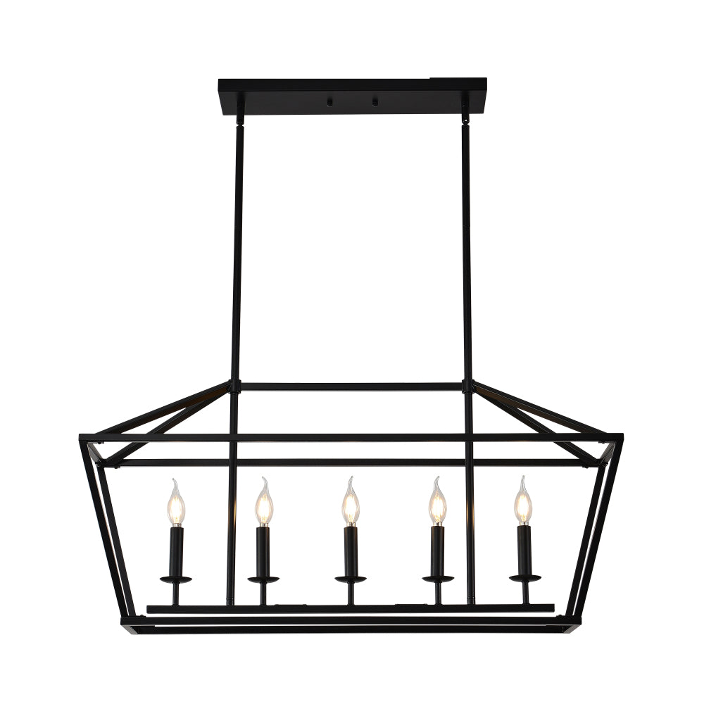 48 Inch Black Extra Large Wagon Wheel Chandelier, 2 Tier 36-Lights(No Include) Farmhouse Industrial Round High Ceiling Pendant Light Adjustable Chain, for Dining Room, Living Room,Kitchen