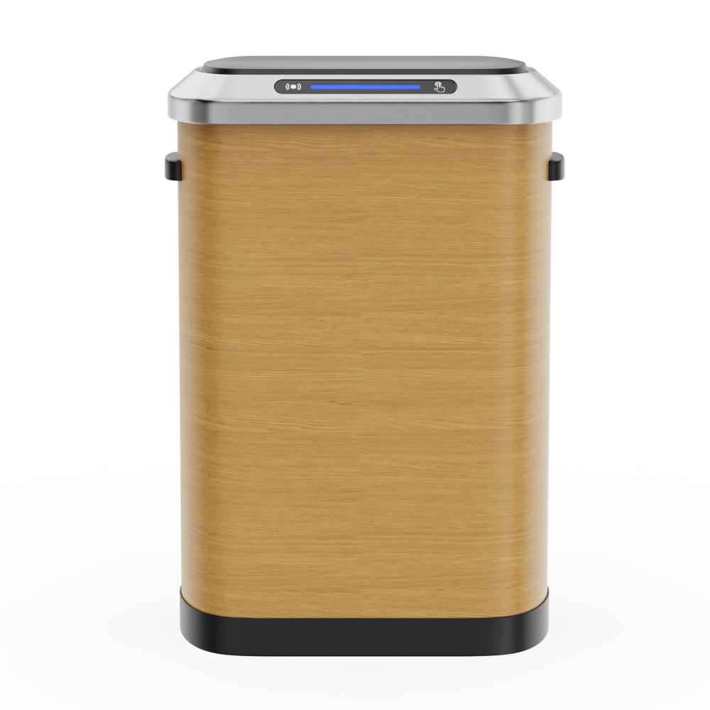 50L Smart automatic Trash Cans - Full Intelligent Sensor - Wood