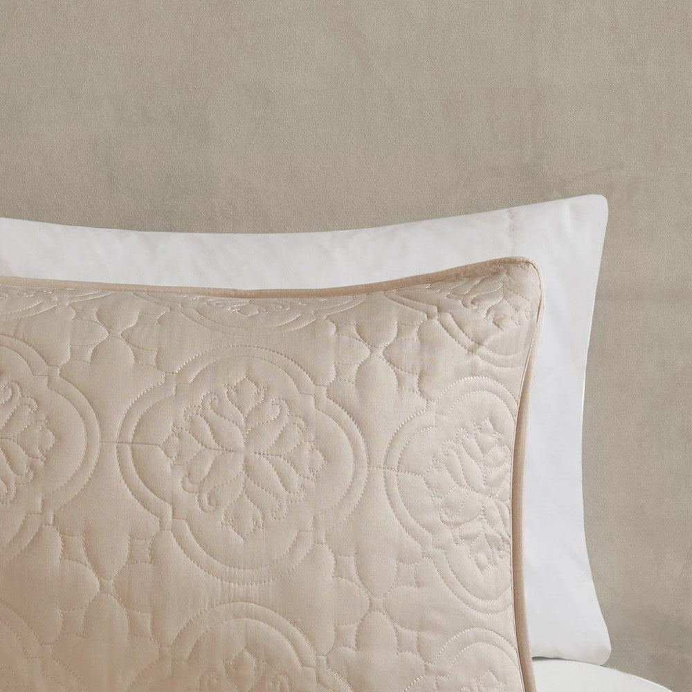 3 Piece Reversible Bedspread Set Khaki King/Cal King