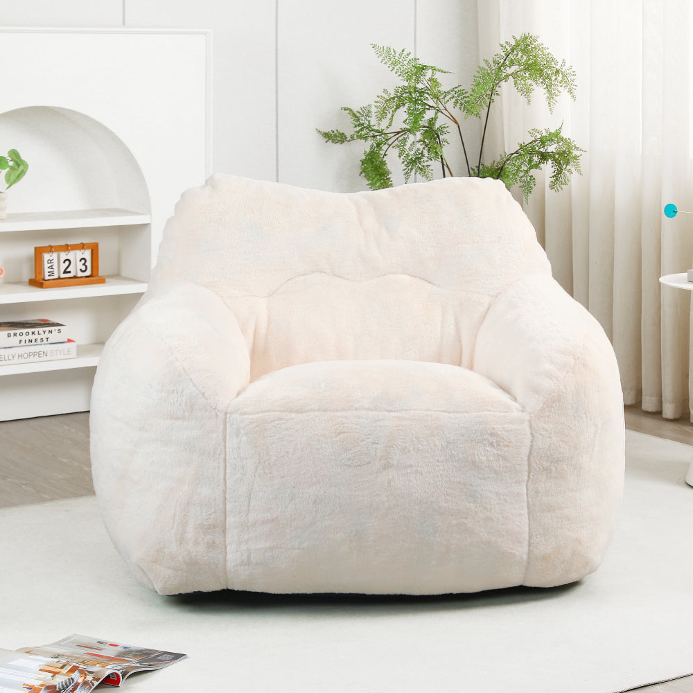 Bean Bag Chair, Bean Bag Sofa Chair with Armrests Stuffed High-Density Foam, Lazy Sofa Comfy Chairs BeanBag Chair for Adults in Living Room,Bedroom Reading