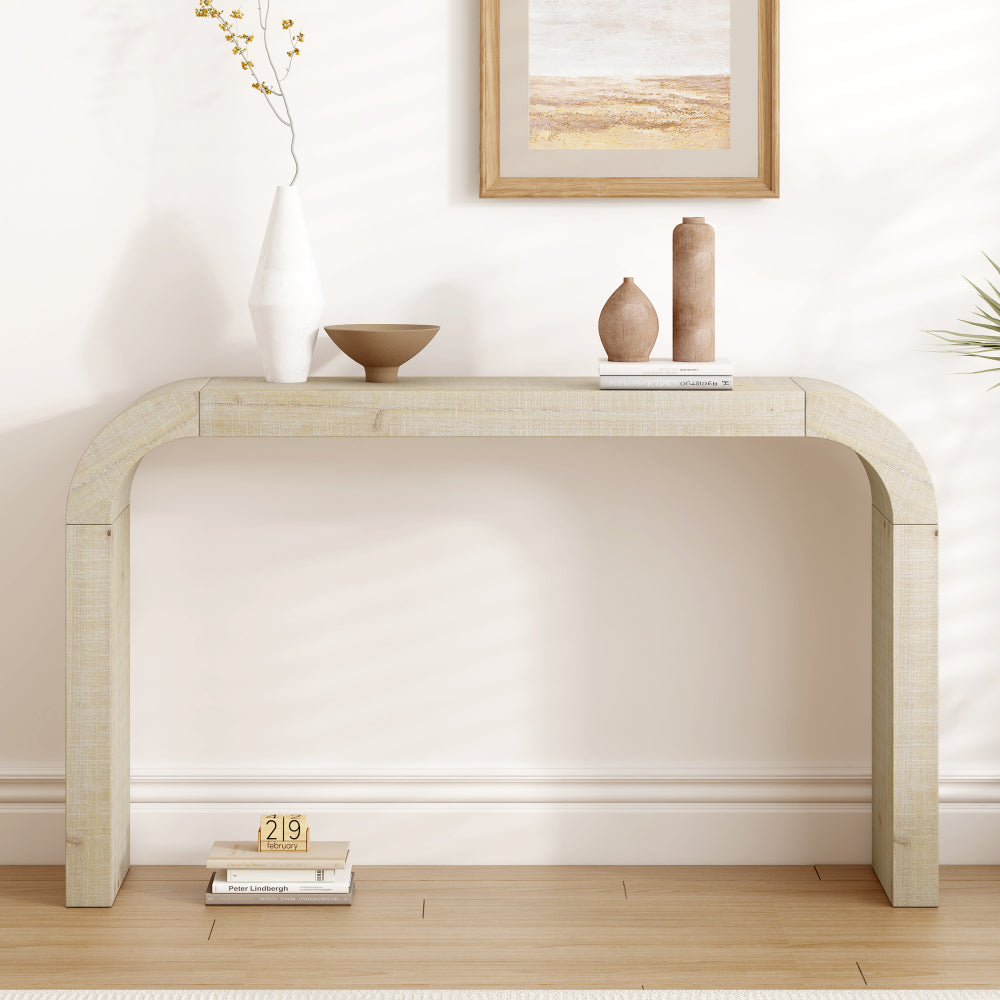 Mirod Modern Minimalist Console Table,Elegant and Versatile Design,Perfect for Living Room, Hallway, and Bedroom,Sturdy and Stable Frame