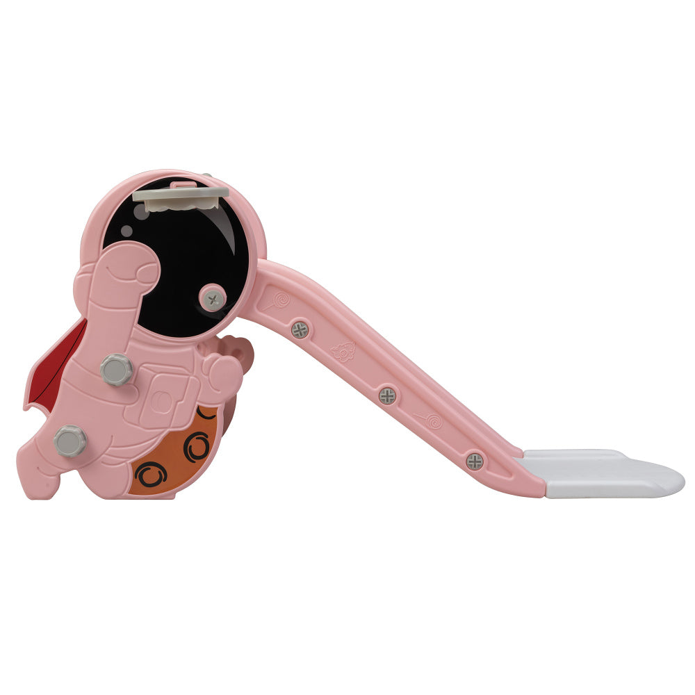 Toddler Slide for Indoor Use,Pink+White