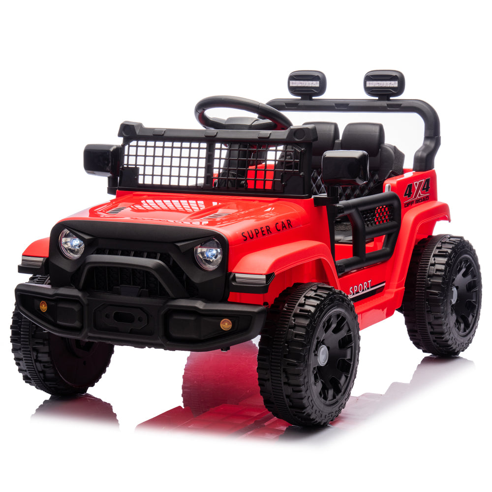 24V Kids Ride on Car W/Parents Control,Four-wheel suspension,2WD,Power display,Bluetooth,MP3,Music,LED headlight,Provide a speed of 1.86-3.11MPH For Kids Around 3 years old.