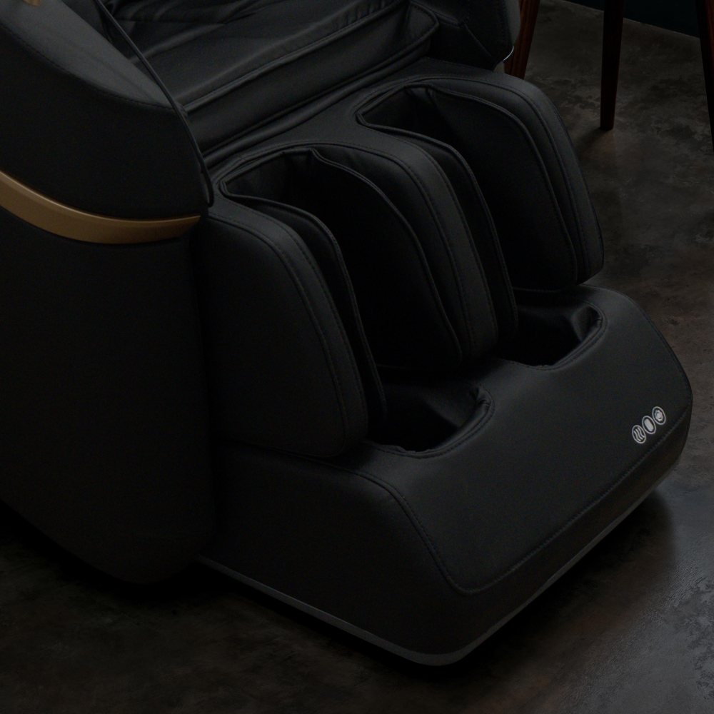 Global Home Black Massage Chair with a Tablet Controller