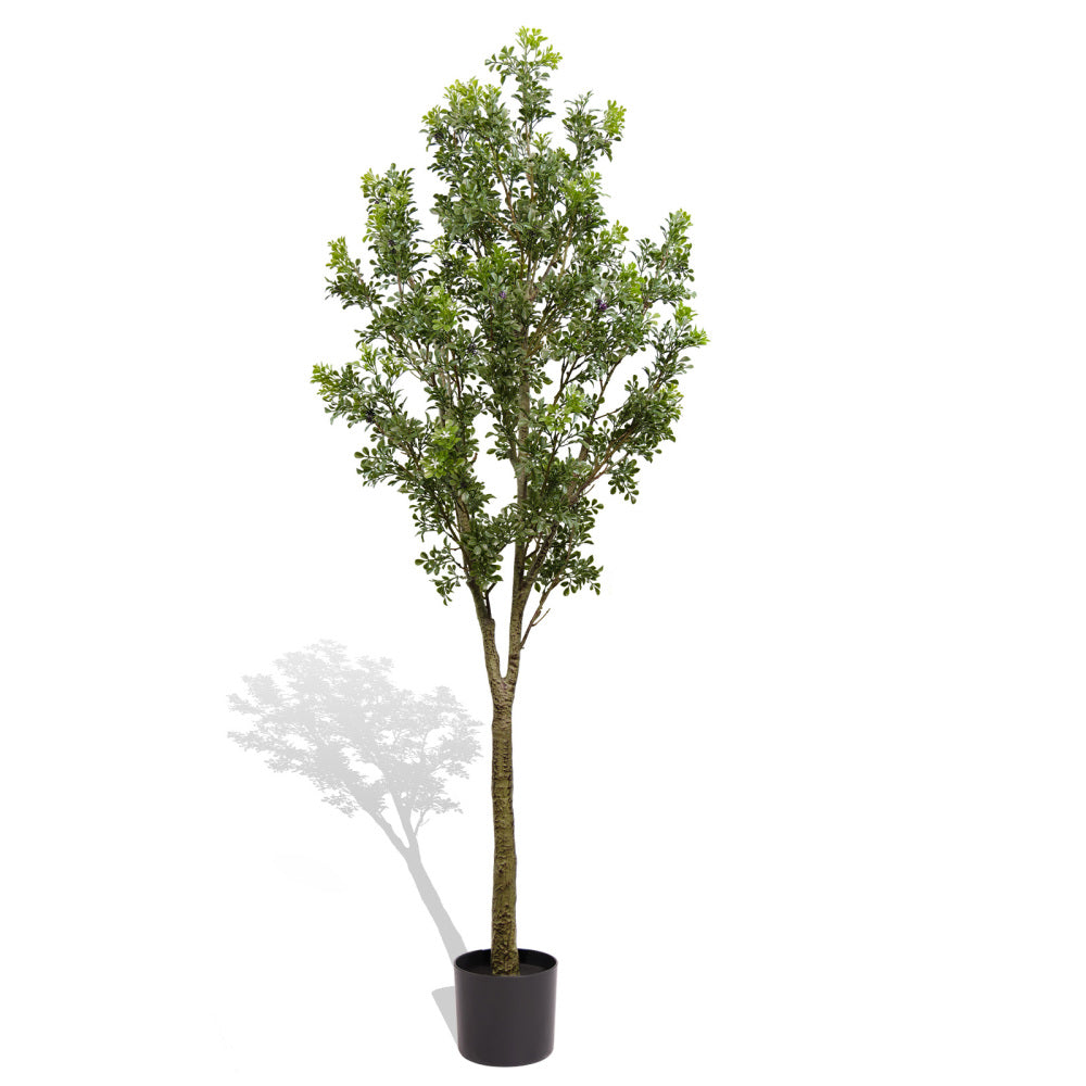 Artificial Olive Tree, 180cm Tall Faux Potted Plant with Olive Branches and Fruits for Indoor Home, Office, or Living Room Decoration, 1pc/set