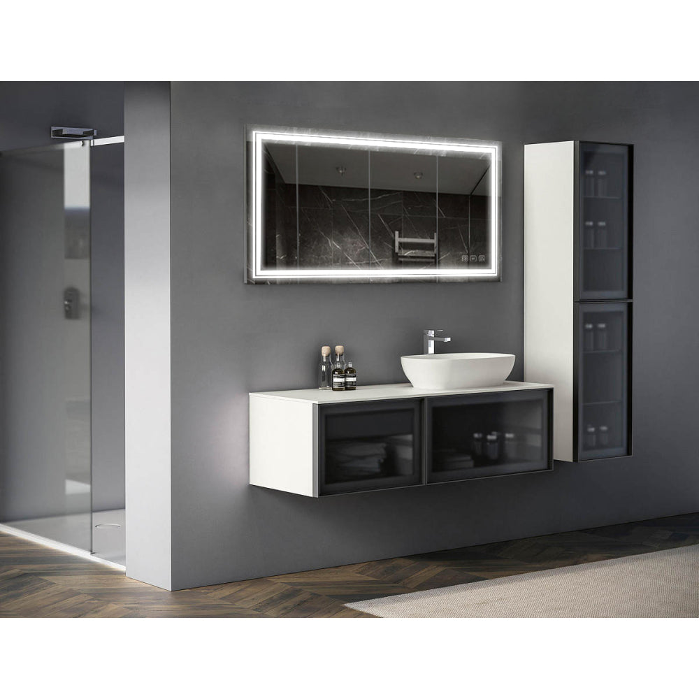 3055 inch Bathroom LED mirror Anti- fog mirror with button