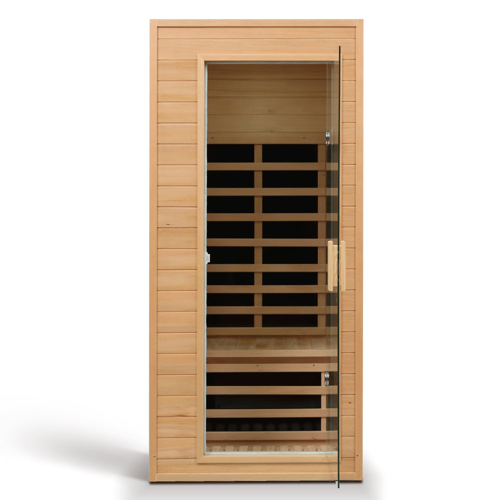 Hemlock One-person far infrared roof embedded indoor sauna room