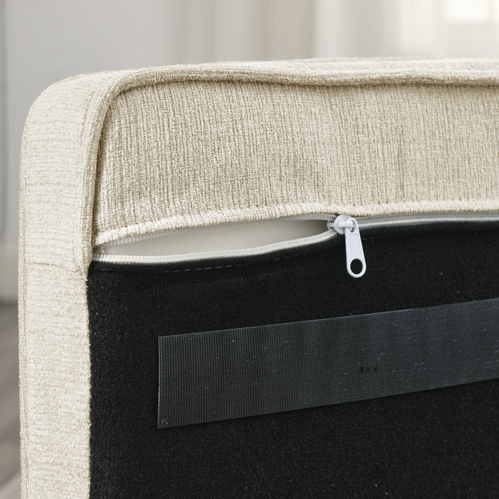 Elegant Rectangle Pet Bed for Small and Medium Dogs, Durable Elevated Dog Sofa Bed, Comfortable Dog Couch, Modern and Stylish Dog Sofa for Small and Medium Dogs,Beige