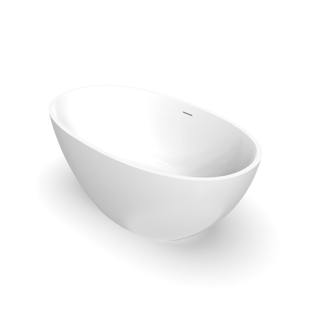 55 inch freestanding solid surface soaking bathtub for bathroom