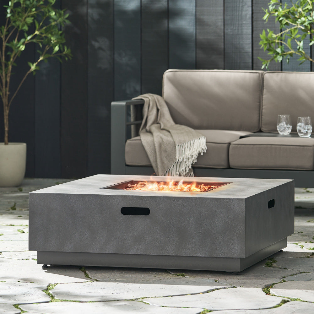 SQUARE Iron FIRE PIT-50 000 BTU