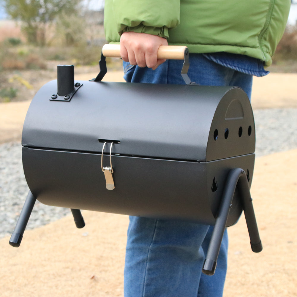 Portable Charcoal Grill with , Small Tabletop Barbecue Grill for Outdoor Camping Backyard Party BBQ Cooking, Extra Thick Steel & Heavy Duty, Innovative Design & Easy Assembly