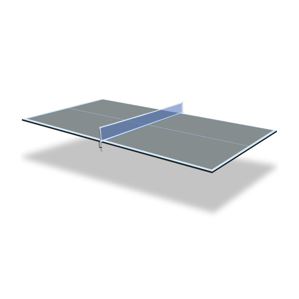 6*3ft Grey Mid-Size Ping Pong Conversion Top Foldable & Portable Table Tennis Table Top for Indoor Games