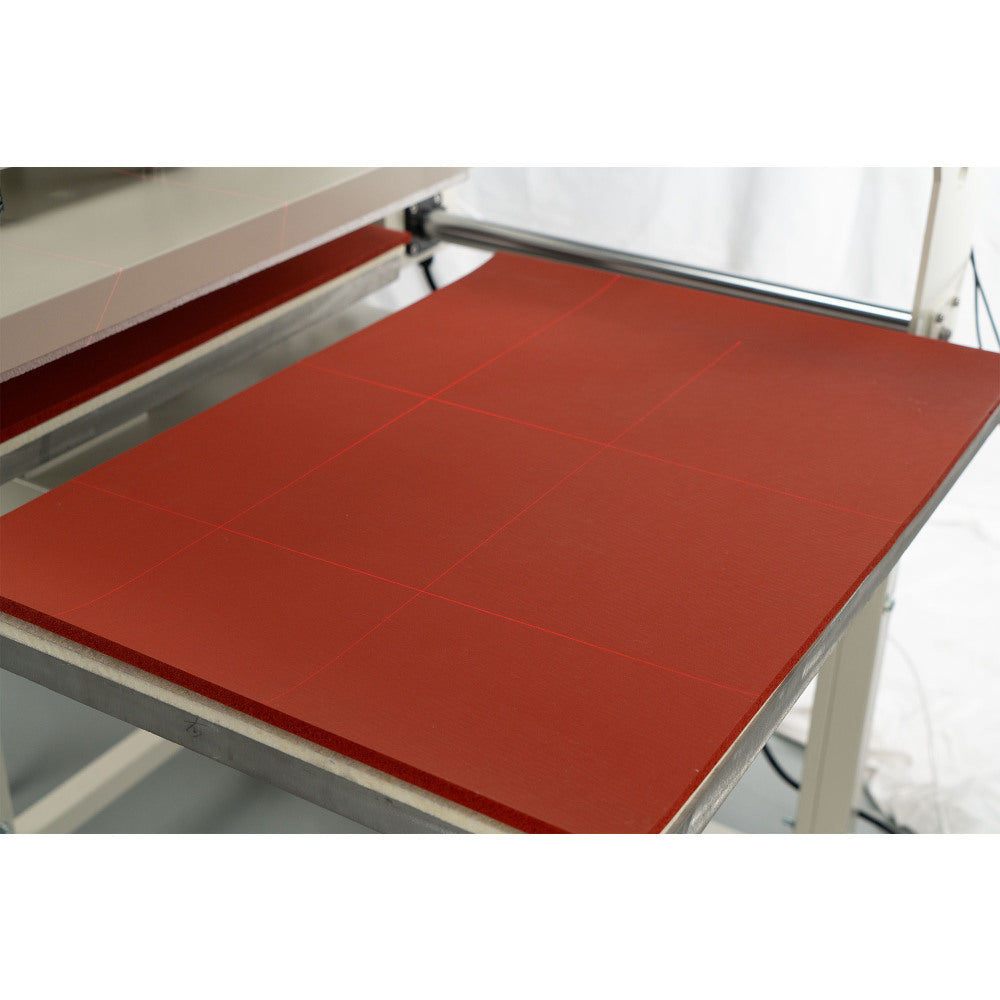 20 x 28 pneumatic up sliding dual platen heat press machine with infrared positioning