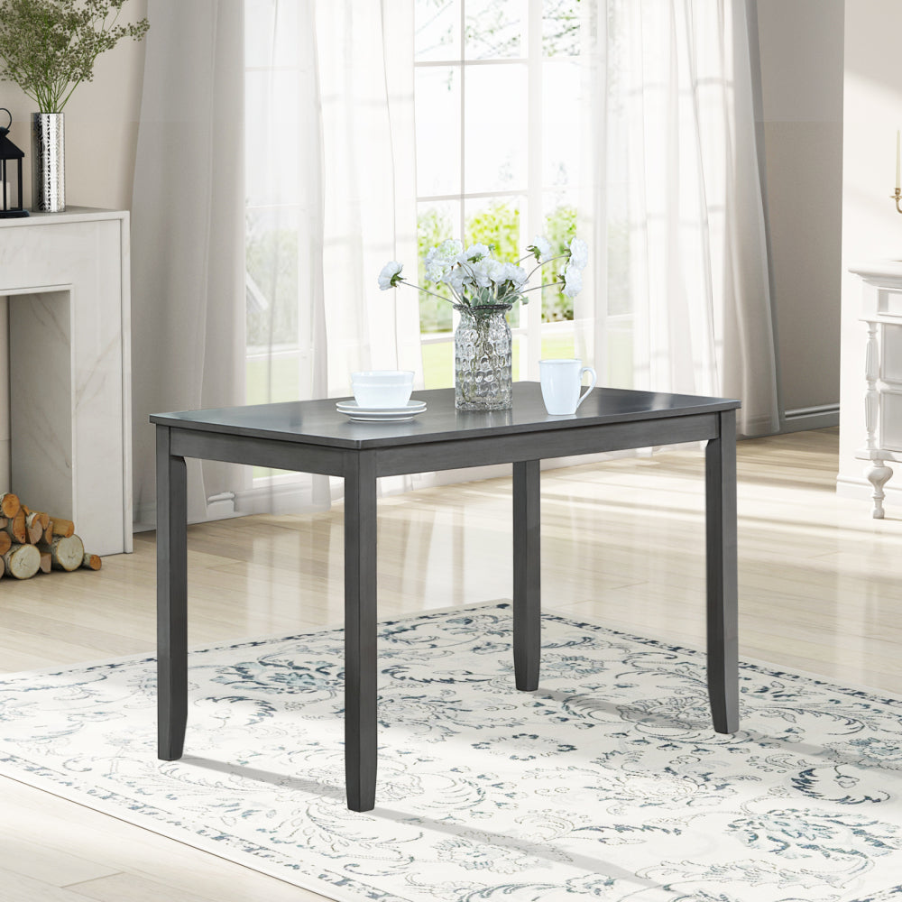 Wooden Dining Square Table, Kitchen Table for Small Space, 4 Person Counter Height Table, Gray,
ONLY THE TABLE