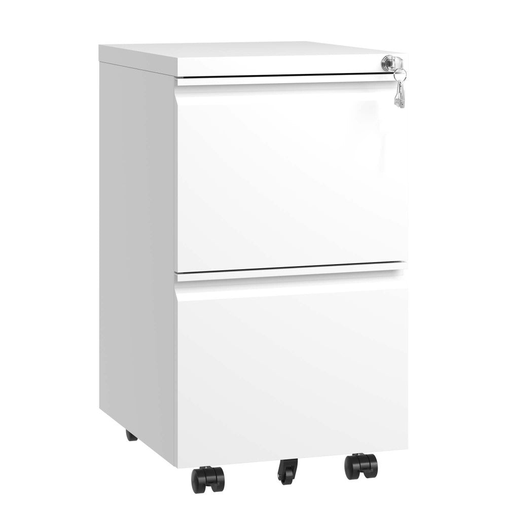 71"H Metal Garage Storage Cabinet, White Tool Steel Locking Cabinet with Doors and 3 Adjustable Shelves, Tall Cabinets for Garage Storage Systems Lockable File Cabinet for Home Office,Classroom,Pantry