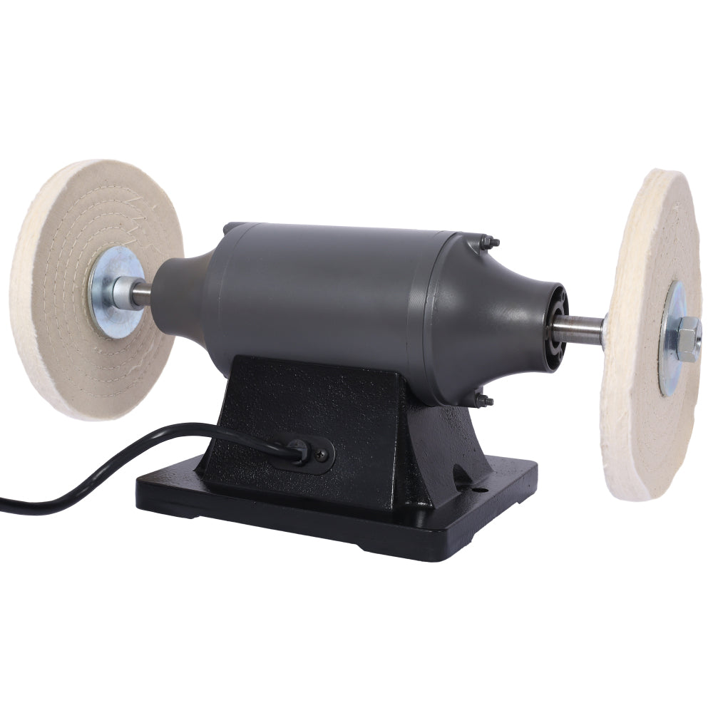8-Inch Electric Polisher Bench Buffer Grinder - Includes 4PCs 80Ply Thic Buffing Wheels Ideal Benchtop Buffing Machine for Polishing Metal, Jewelry, Knives, Wood, Jade, and Plastic. CSA Certificated