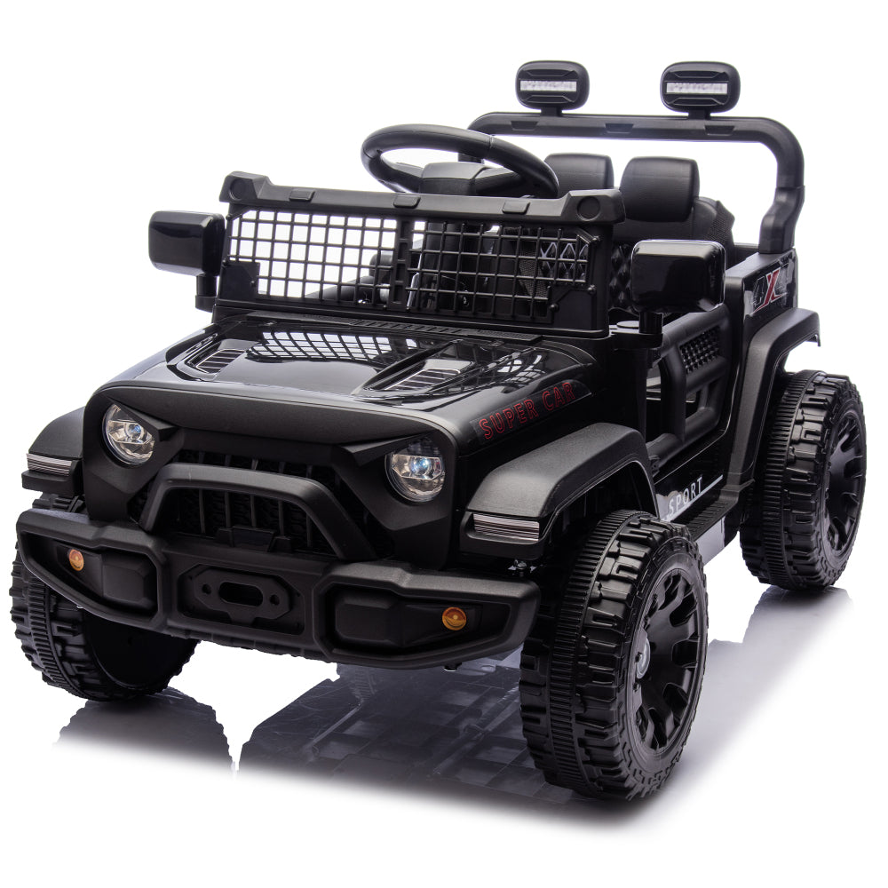 24V Kids Ride on Car W/Parents Control,Four-wheel suspension,2WD,Power display,Bluetooth,MP3,Music,LED headlight,Provide a speed of 1.86-3.11MPH For Kids Around 3 years old.