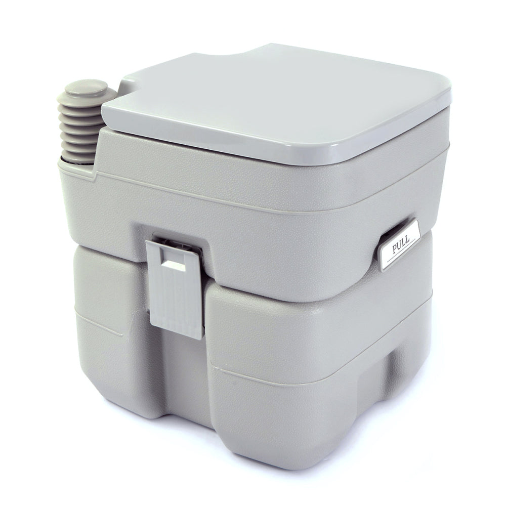 5.3 Gallon Flush Outdoor Indoor Travel Camping Portable Toilet for Car, Boat, Caravan, Campsite, Hospital