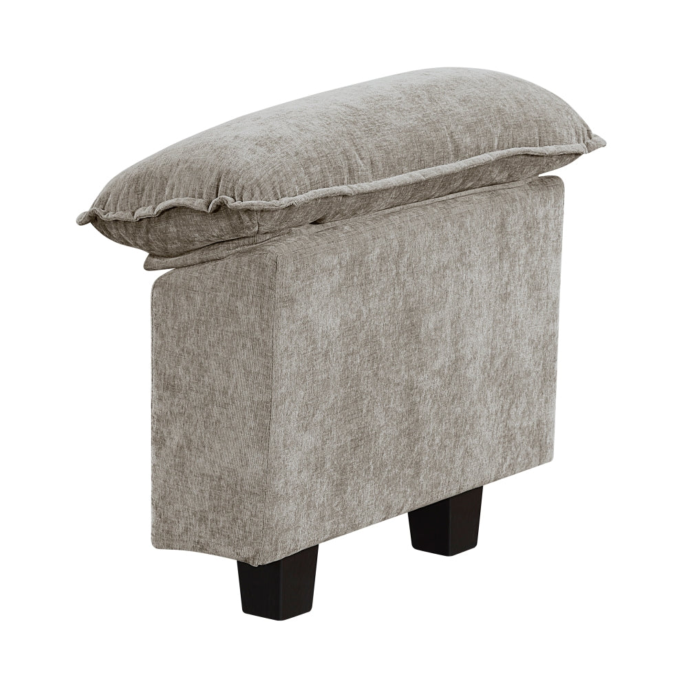Modern Style Loveseat Plush Comfort Taupe Chenille Fabric Upholstery Contemporary Living Room Furniture 1pc Durable Plywood