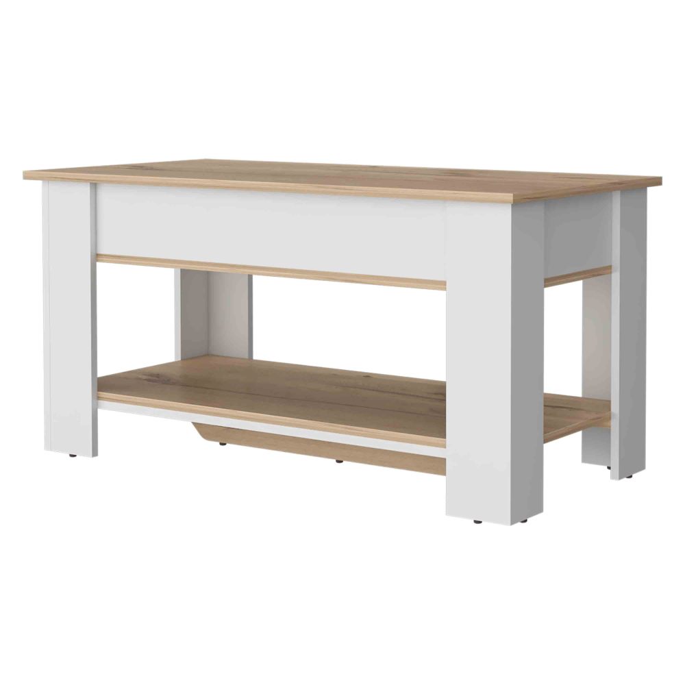Daffodil Bench, Liftable Top And Lower Panel